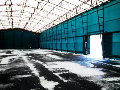 Каркасно-тентовый склад размером 18х60х6х8,2 м